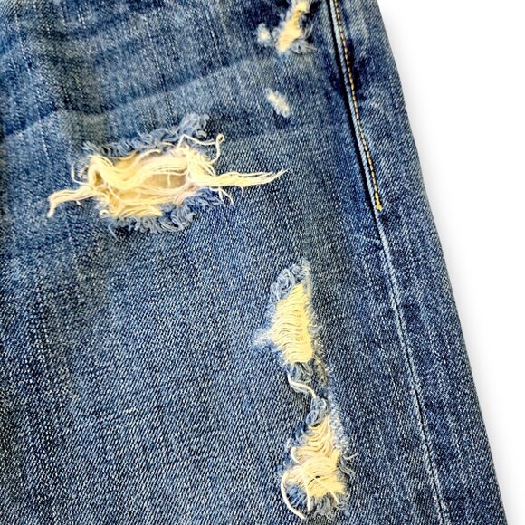 HOLLISTER Balboa 32x30 Men's Button Fly Jean Straight Distressed Denim Blue - Picture 8 of 15